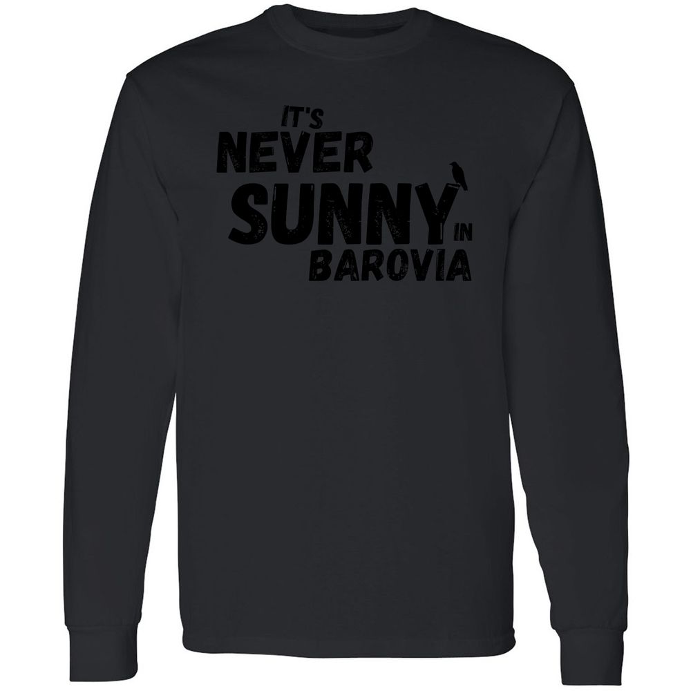 It's Never Sunny In Barovia Long Sleeve T-Shirt - Black - 16