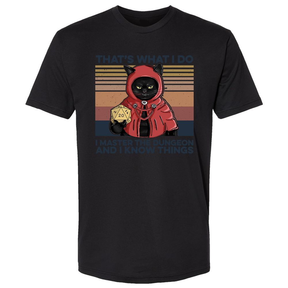 I Master The Dungeons Premium Unisex T-Shirt - Black - 16