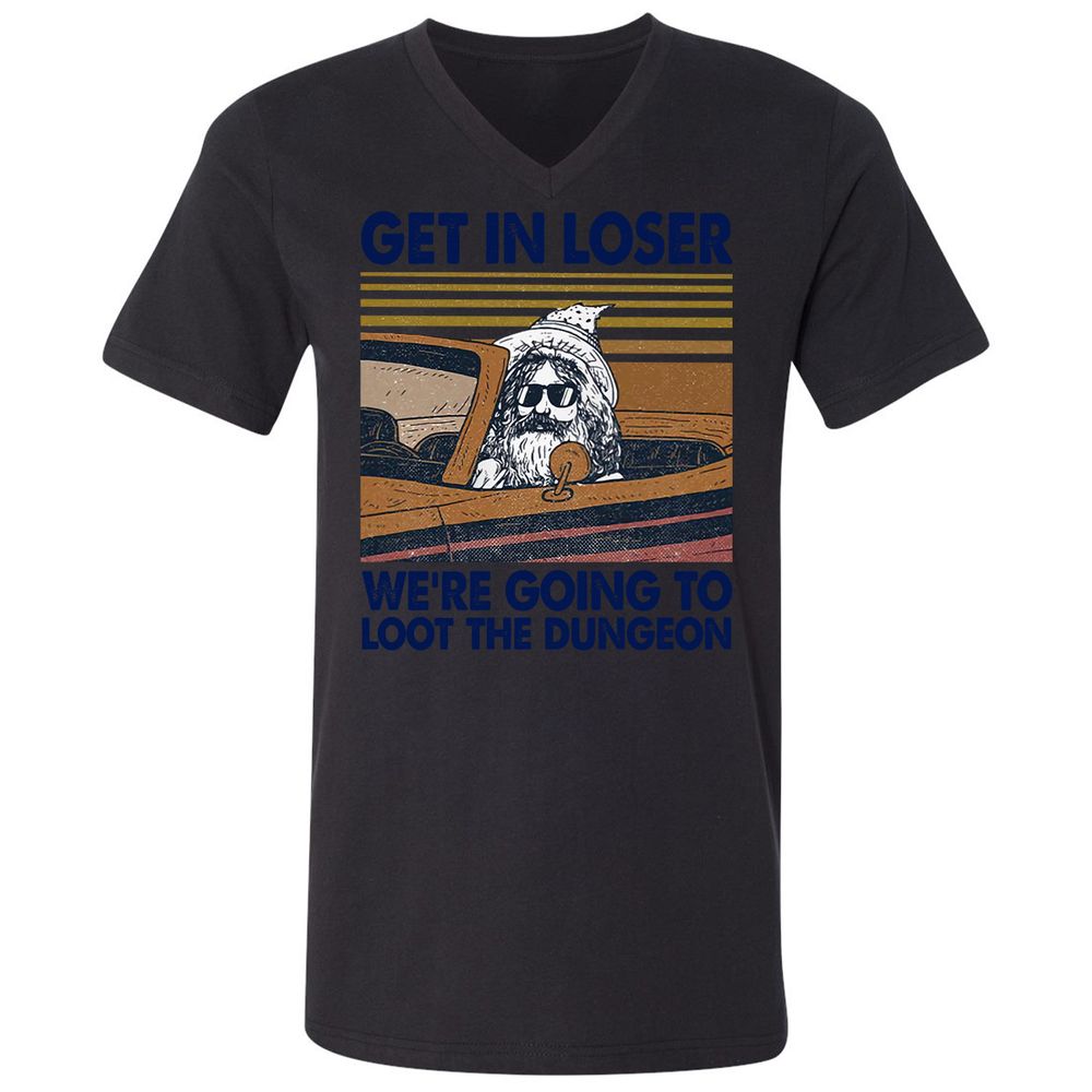 We're Going To Loot The Dragon Unisex V-Neck T-Shirt - Black - 16