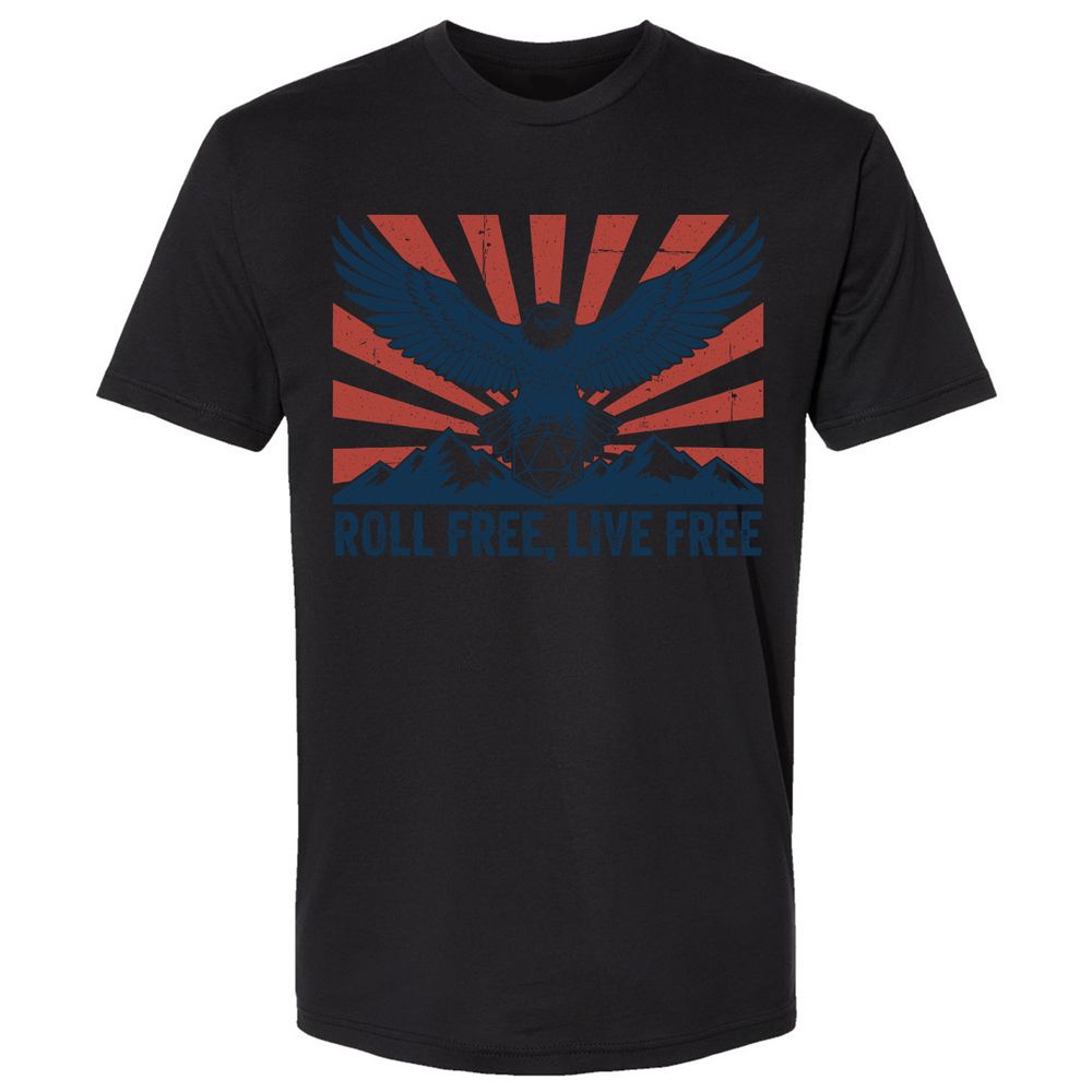 Roll Free, Live Free Premium Unisex T-Shirt - Black - 16