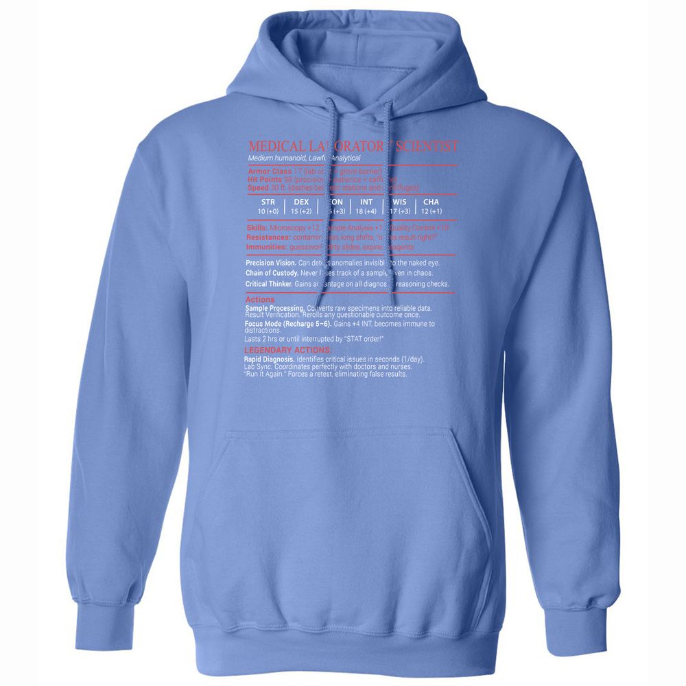 Medical Laboratory Scientist Stats Block - Carolina Blue - 16
