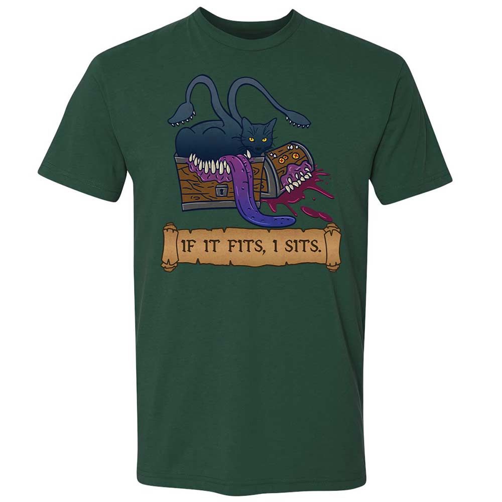 If It Fits I Sits Premium Unisex T-Shirt - Forest Green - 16