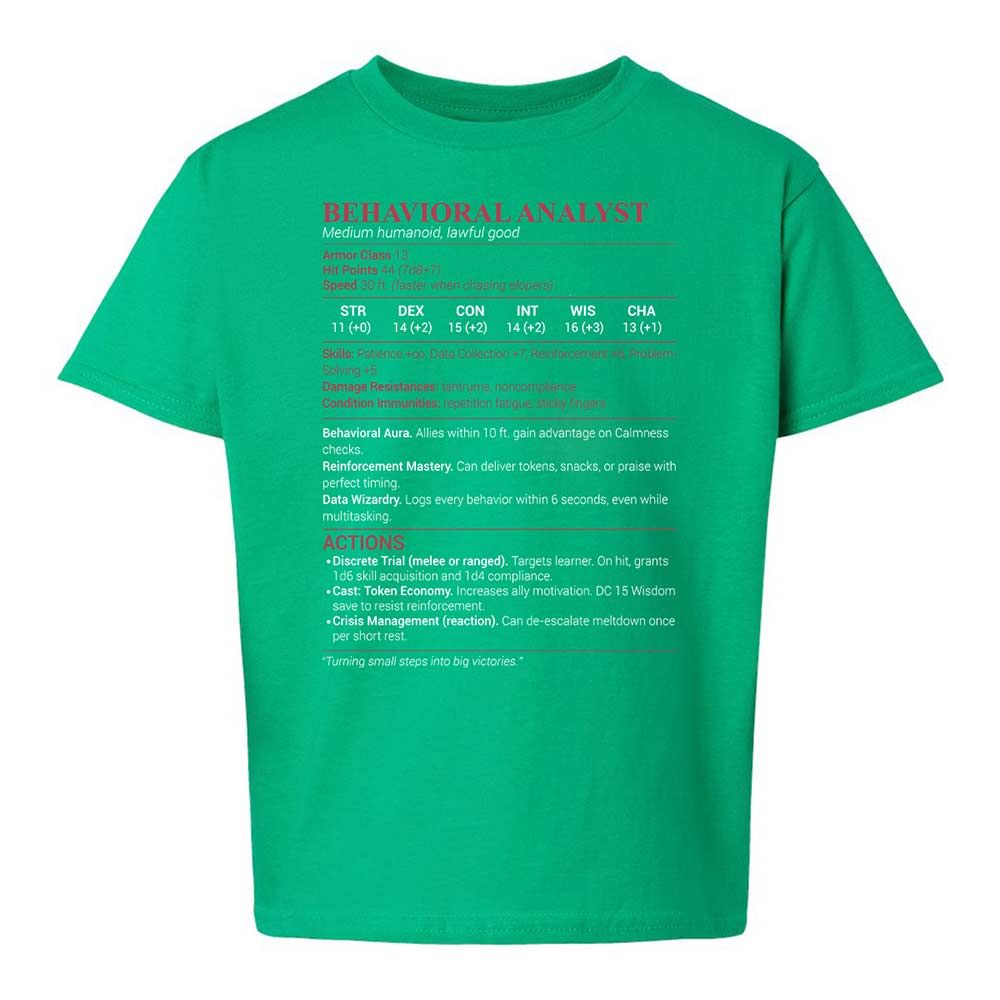 Behavioral Analyst - Irish Green - 16