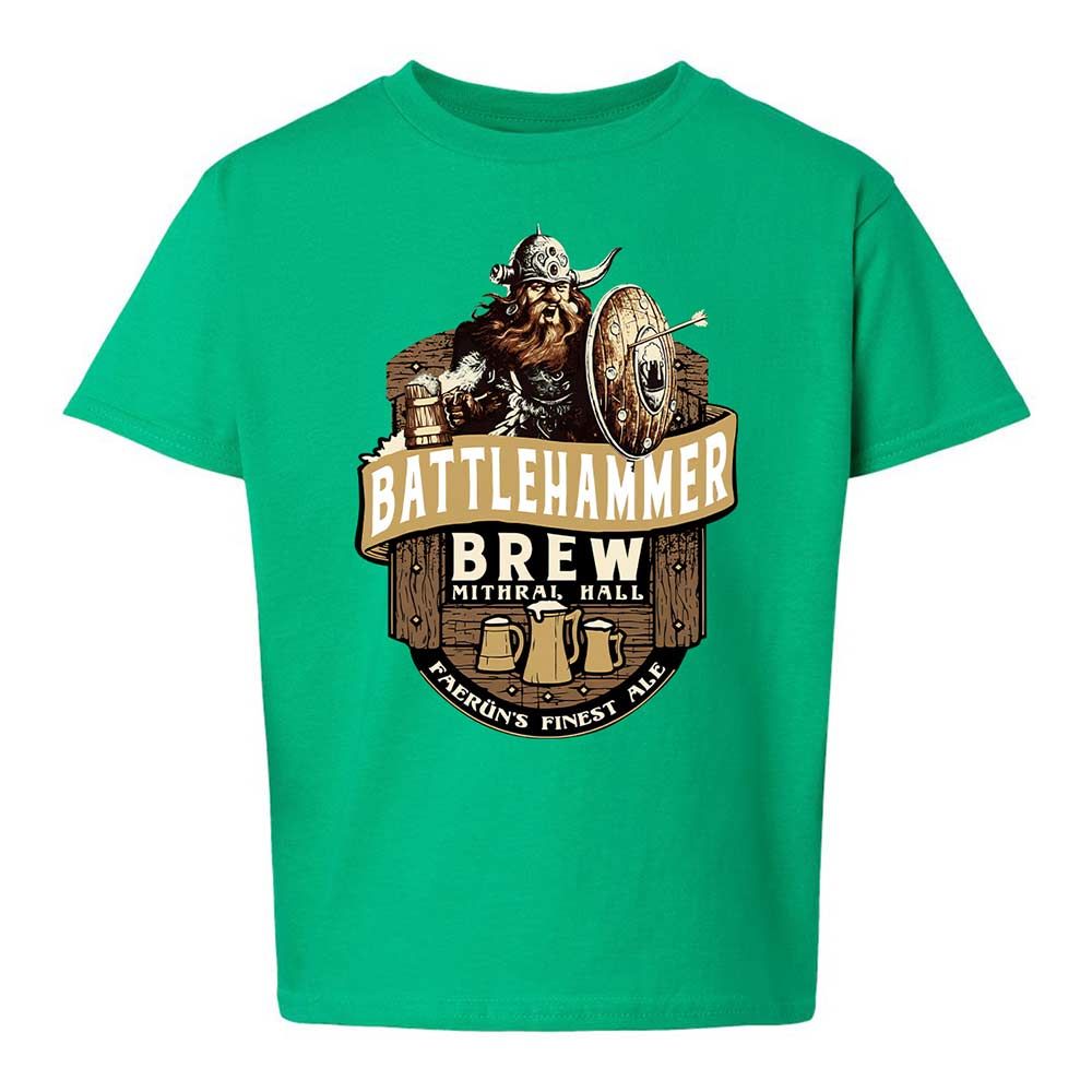Battlehammer Brew Kids T-Shirt - Irish Green - 16