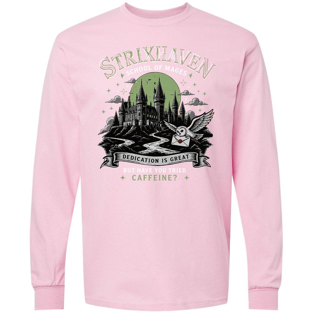 Strixhaven - School Of Mages Long Sleeve T-Shirt - Light Pink - 16