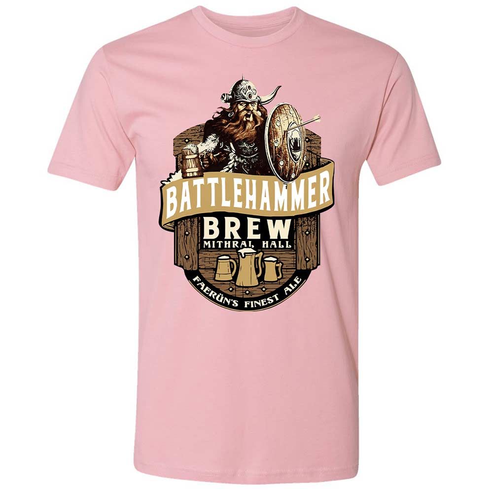 Battlehammer Brew Premium Unisex T-Shirt - Light Pink - 16