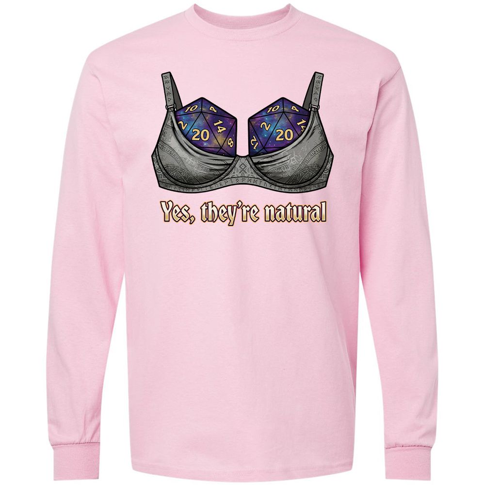 They Are Natural Nat20 Long Sleeve T-Shirt - Light Pink - 16