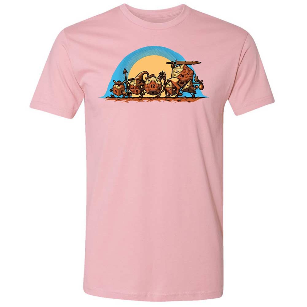 The Fellowship Of The Dice Premium Unisex T-Shirt - Light Pink - 16