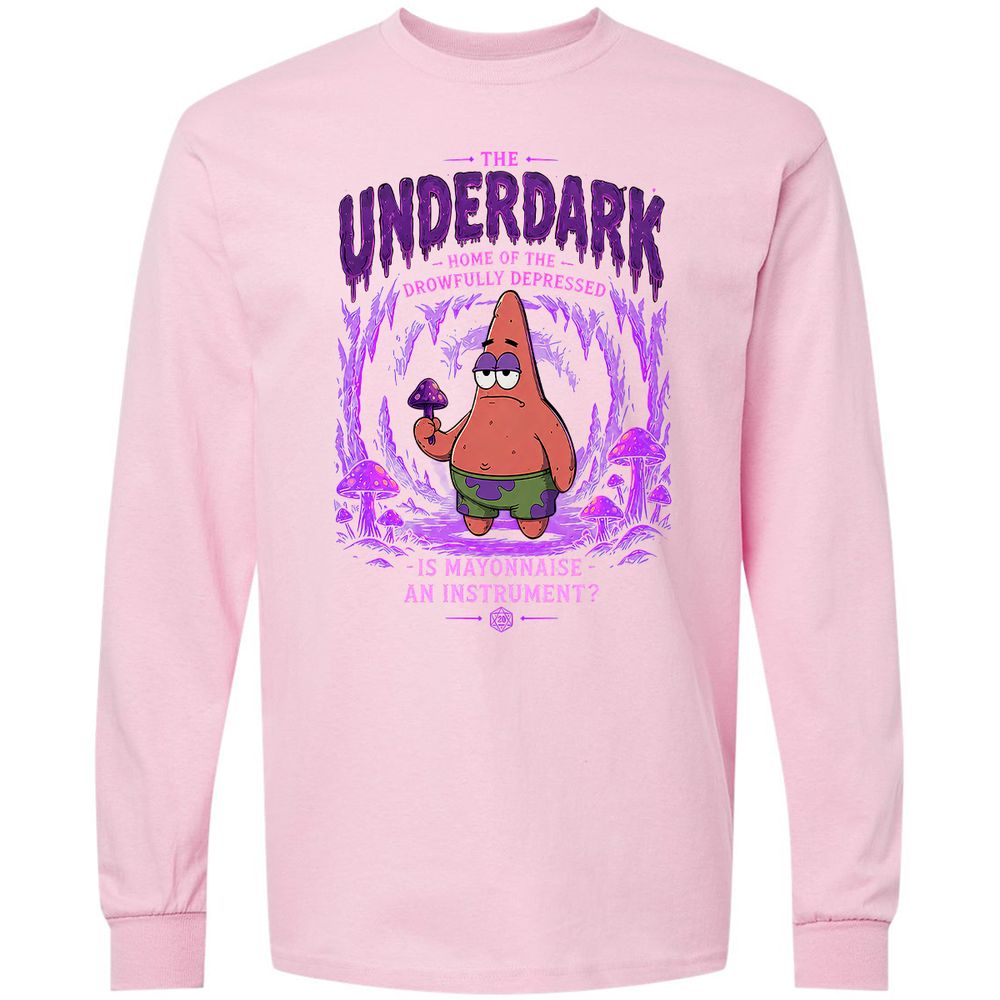 The Underdark Long Sleeve T-Shirt - Light Pink - 16