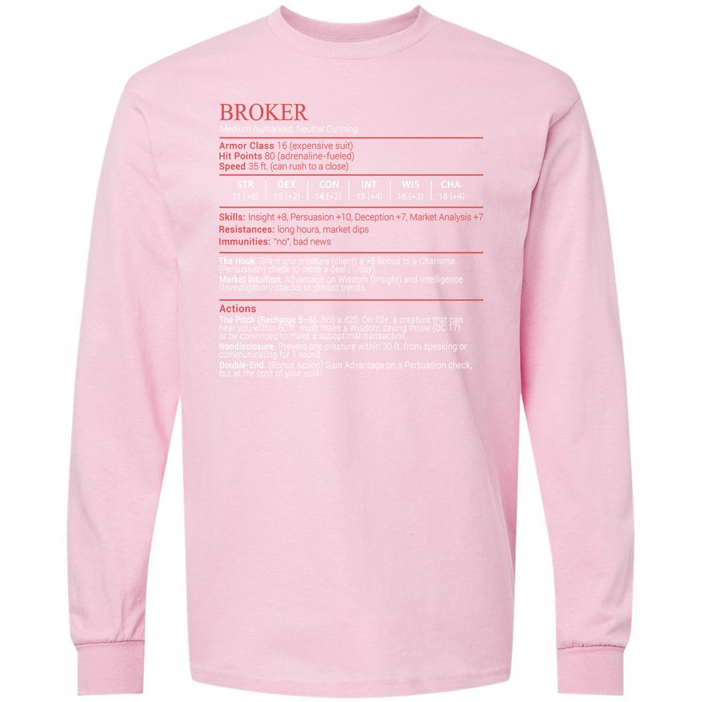 Broker Stats Block - Light Pink - 16