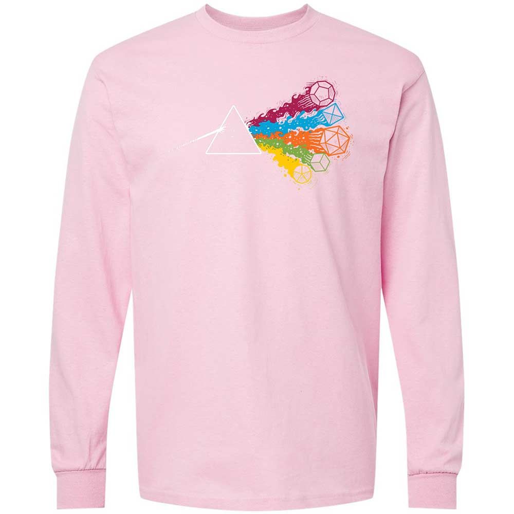 Dark Side Of The Dices Long Sleeve T-Shirt - Light Pink - 16