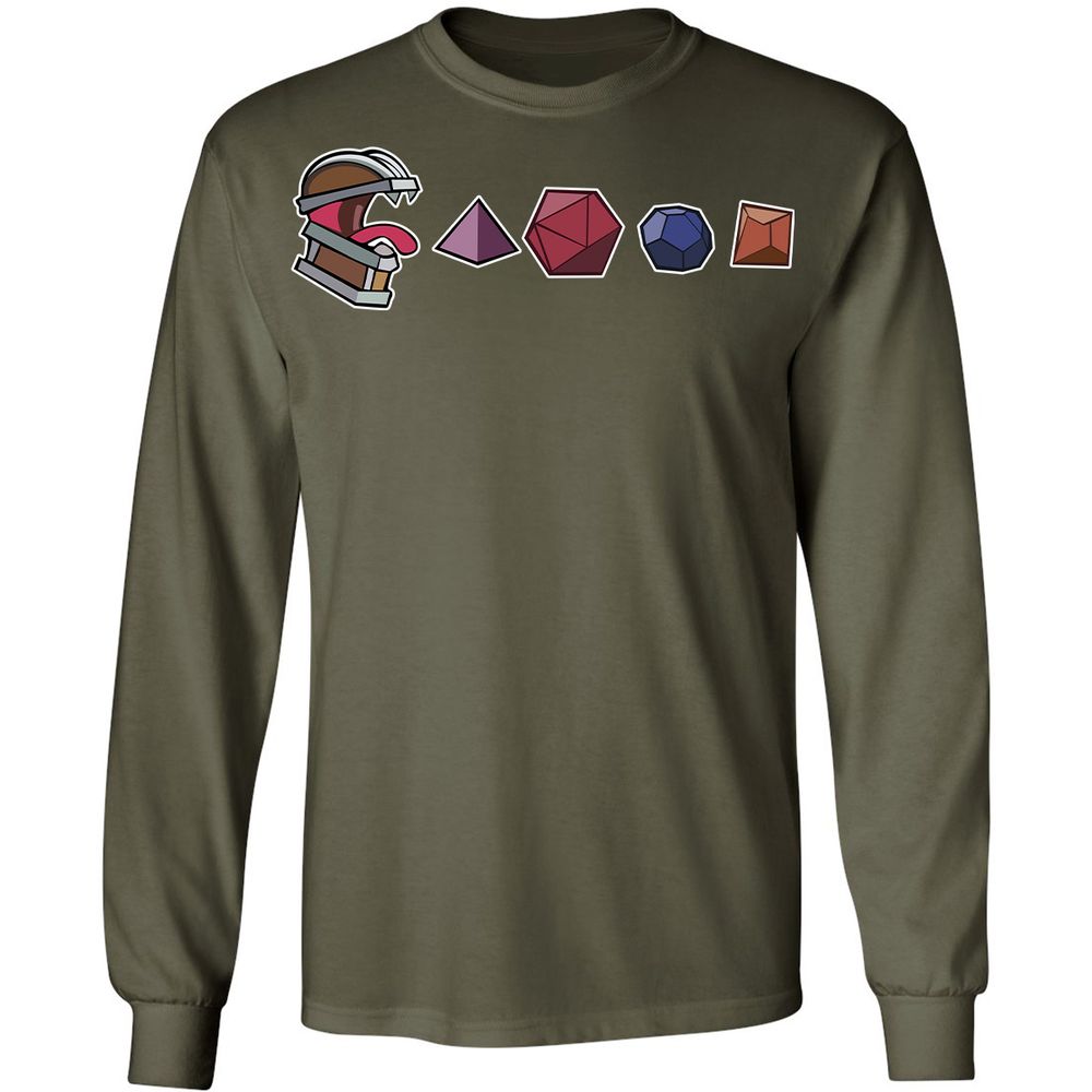 Mimic And Dices Long Sleeve T-Shirt - Military Green - 16