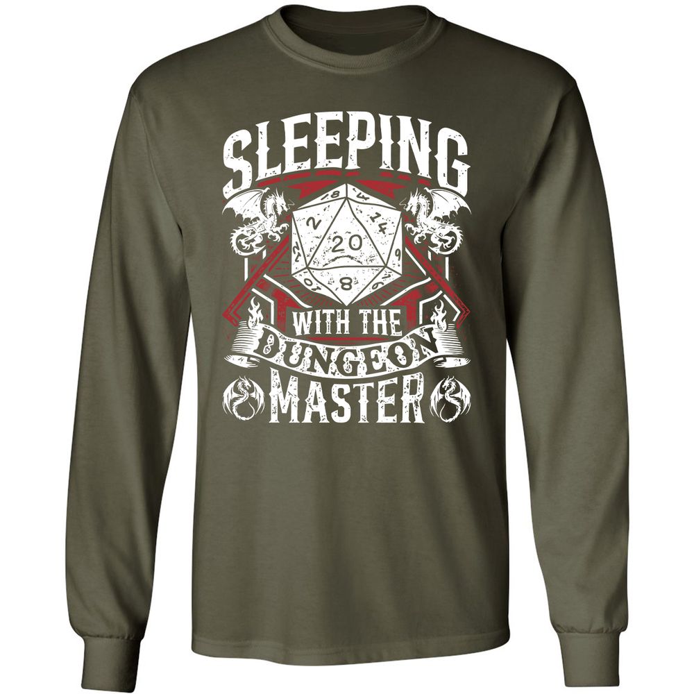 Sleeping With The DM Long Sleeve T-Shirt - Military Green - 16