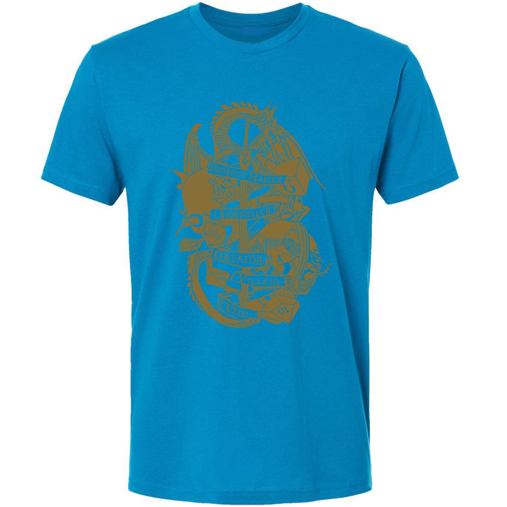 Dungeon Master Dragon Premium Unisex T-Shirt - Turquoise - 16