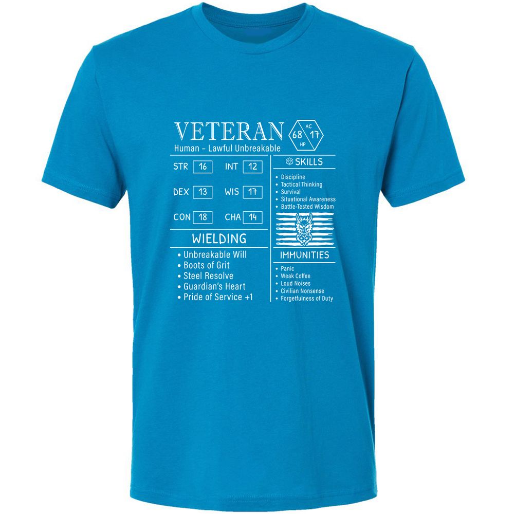 2710 veteran stats new Premium Unisex T-Shirt - Turquoise - 16