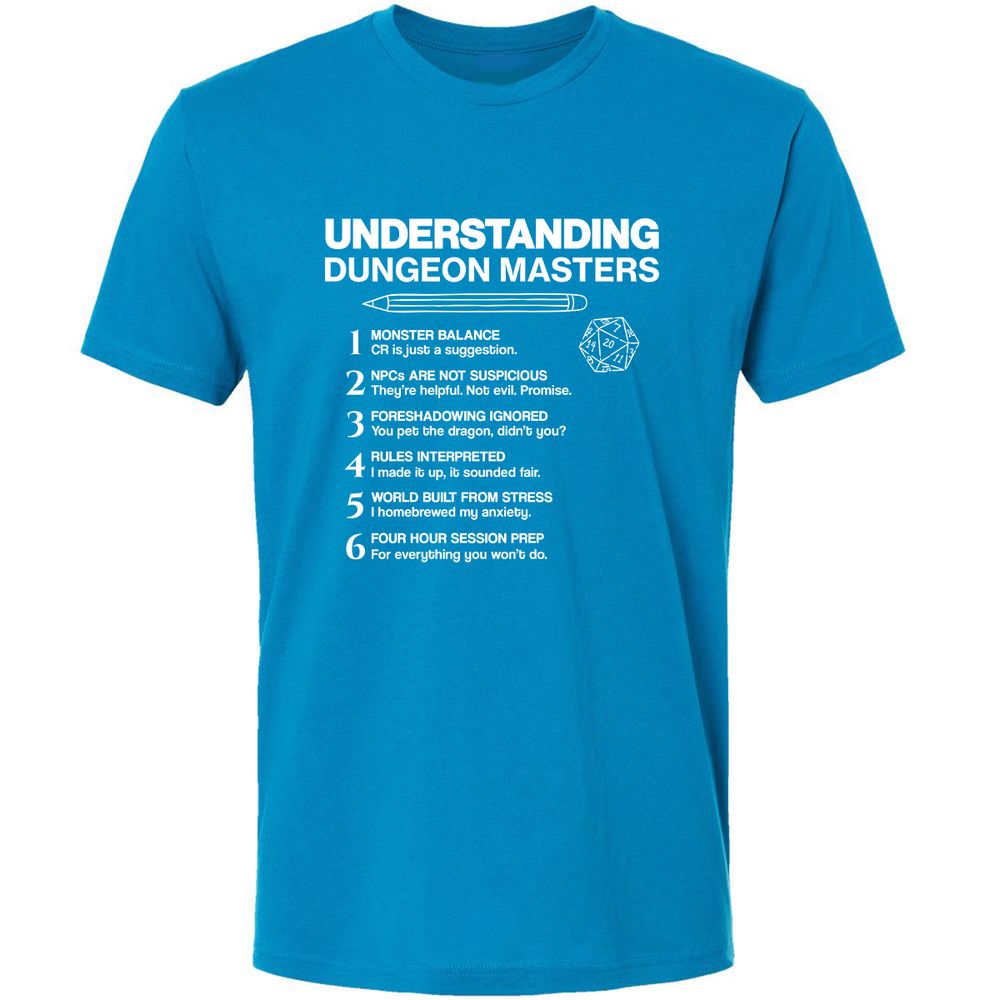 Understanding Dungeon Masters Premium Unisex T-Shirt - Turquoise - 16