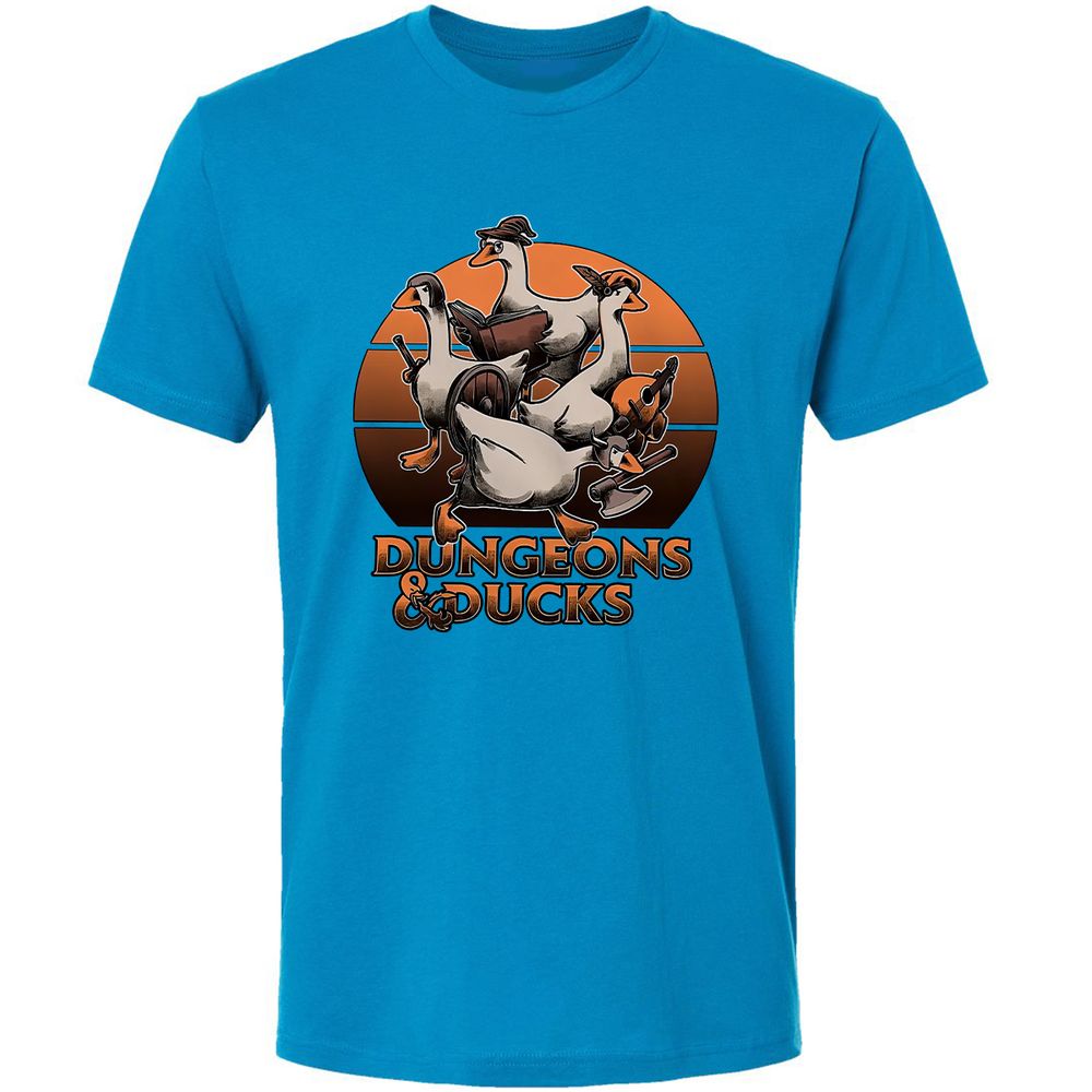 Dungeons And Ducks Premium Unisex T-Shirt - Turquoise - 16