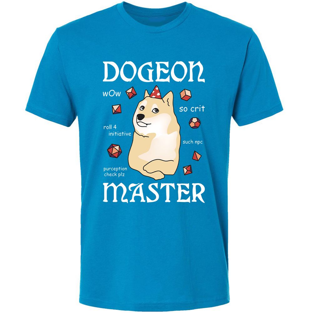 Dogeon Master Premium Unisex T-Shirt - Turquoise - 16