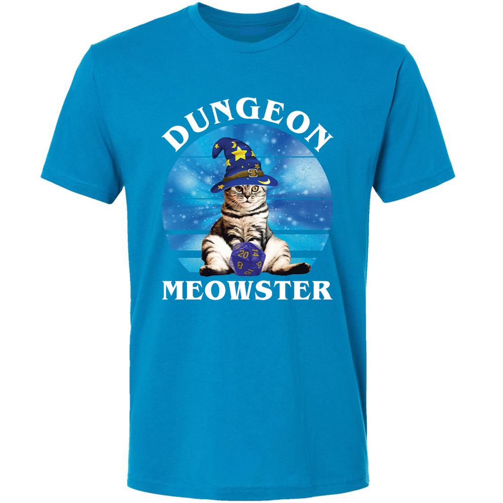 Dungeon Meowster Vintage Premium Unisex T-Shirt - Turquoise - 16