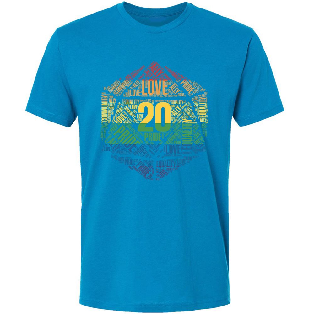 D20 Pride Premium Unisex T-Shirt - Turquoise - 16