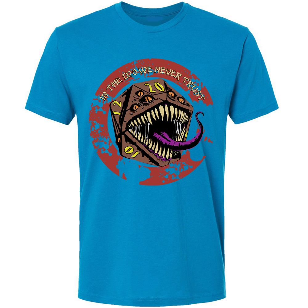 In The D20 We Never Trust Premium Unisex T-Shirt - Turquoise - 16