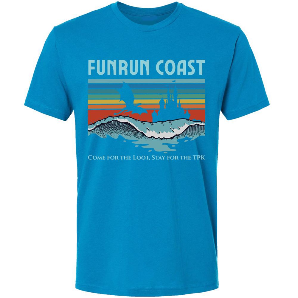 FUNRUN COAST Premium Unisex T-Shirt - Turquoise - 16