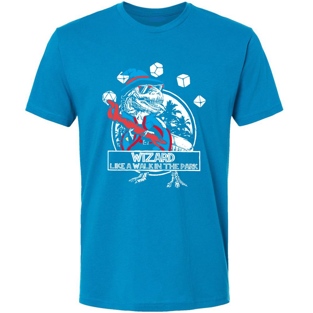 Wizard Like The Walk In The Park Premium Unisex T-Shirt - Turquoise - 16