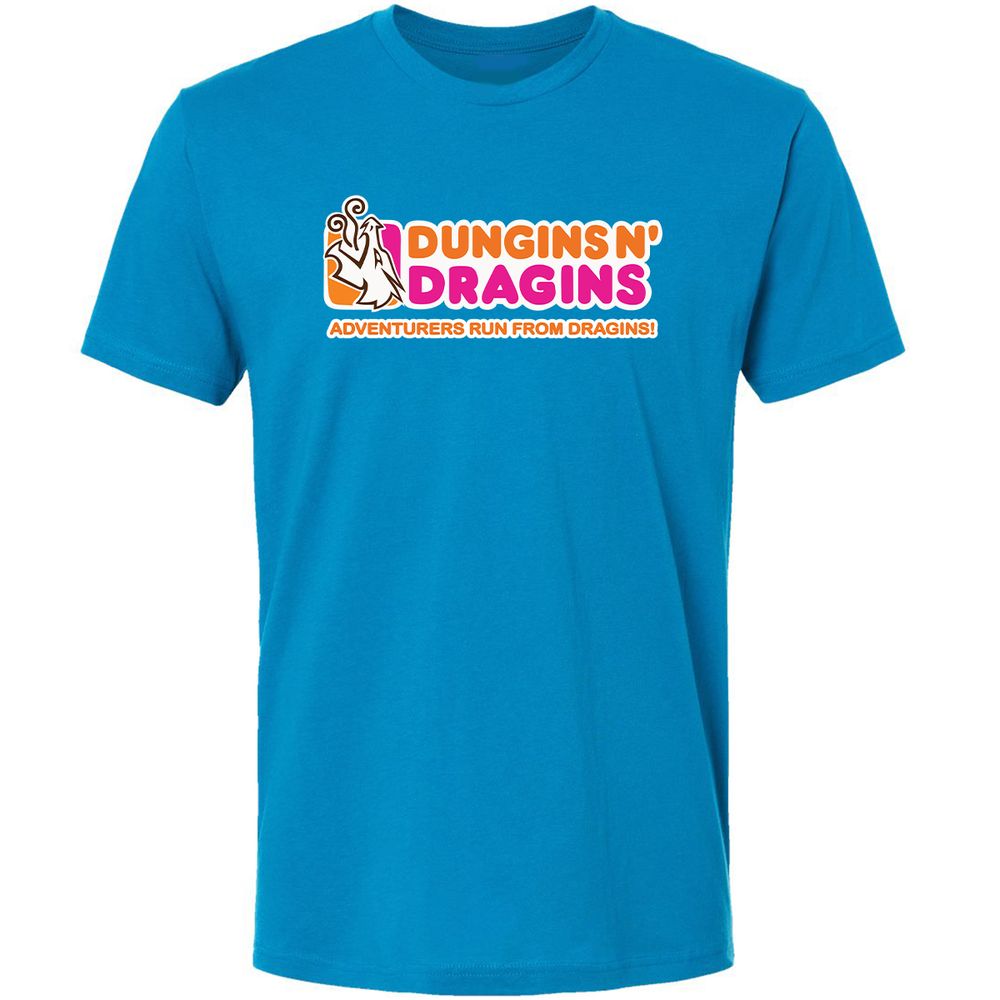 Dungins & Dragins Premium Unisex T-Shirt - Turquoise - 16