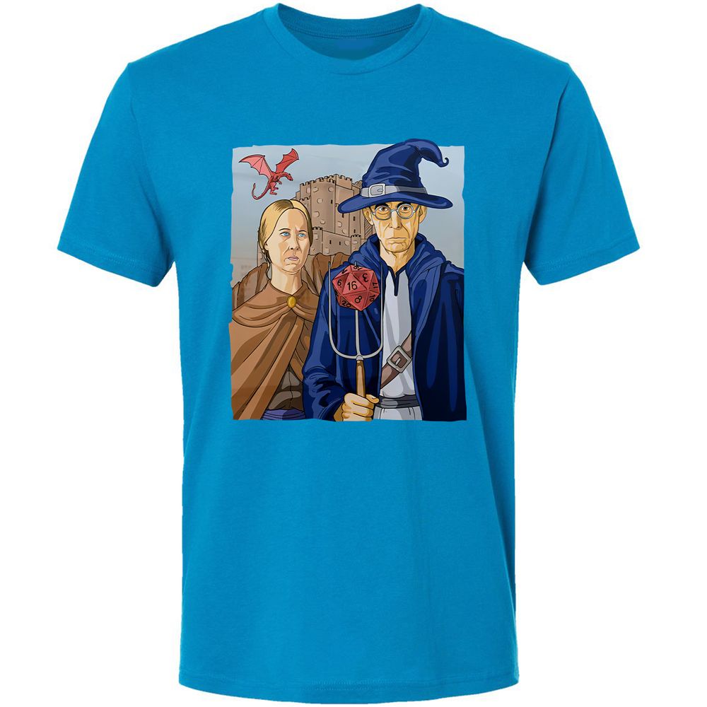 DnD Gothic Premium Unisex T-Shirt - Turquoise - 16