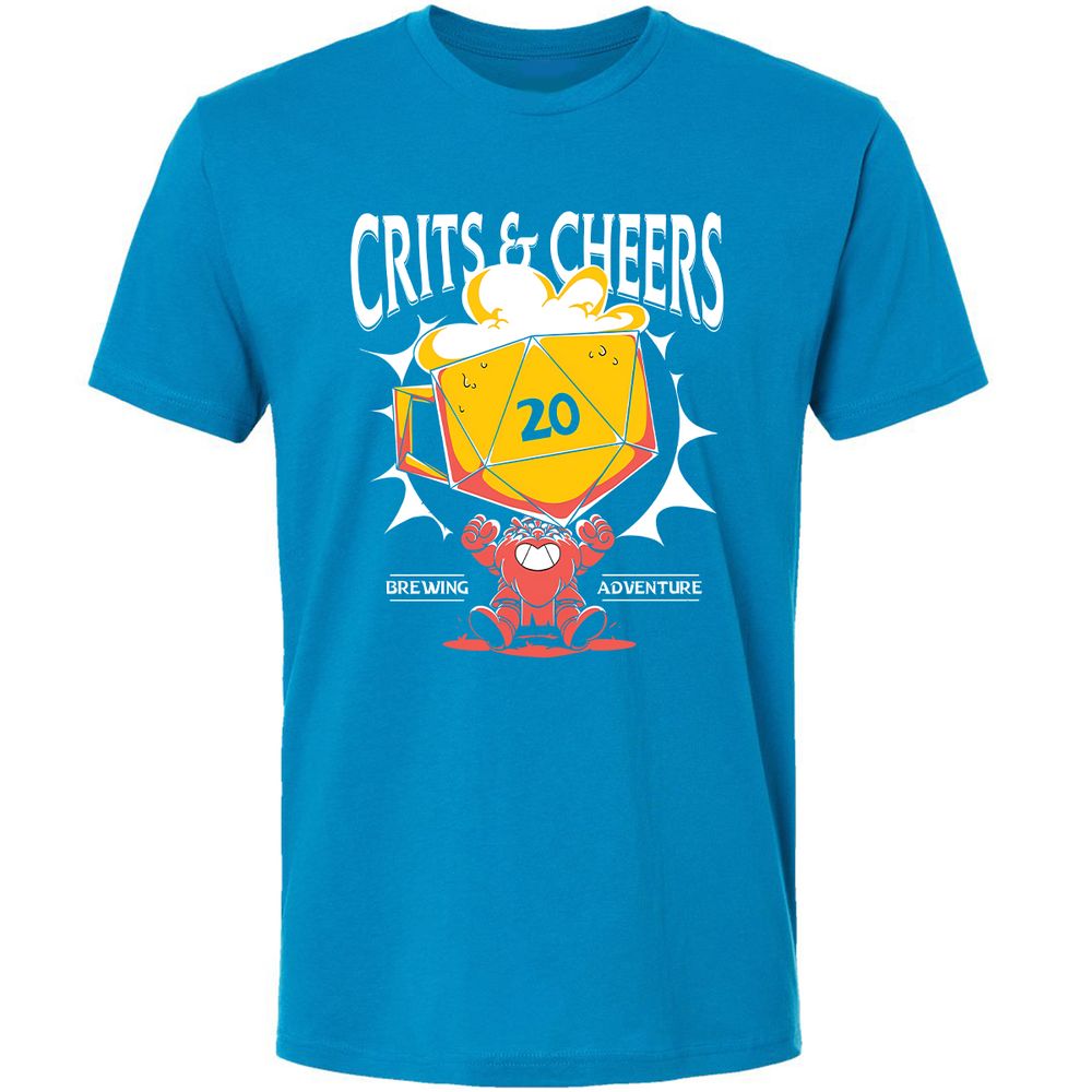 Crits & Cheers Premium Unisex T-Shirt - Turquoise - 16