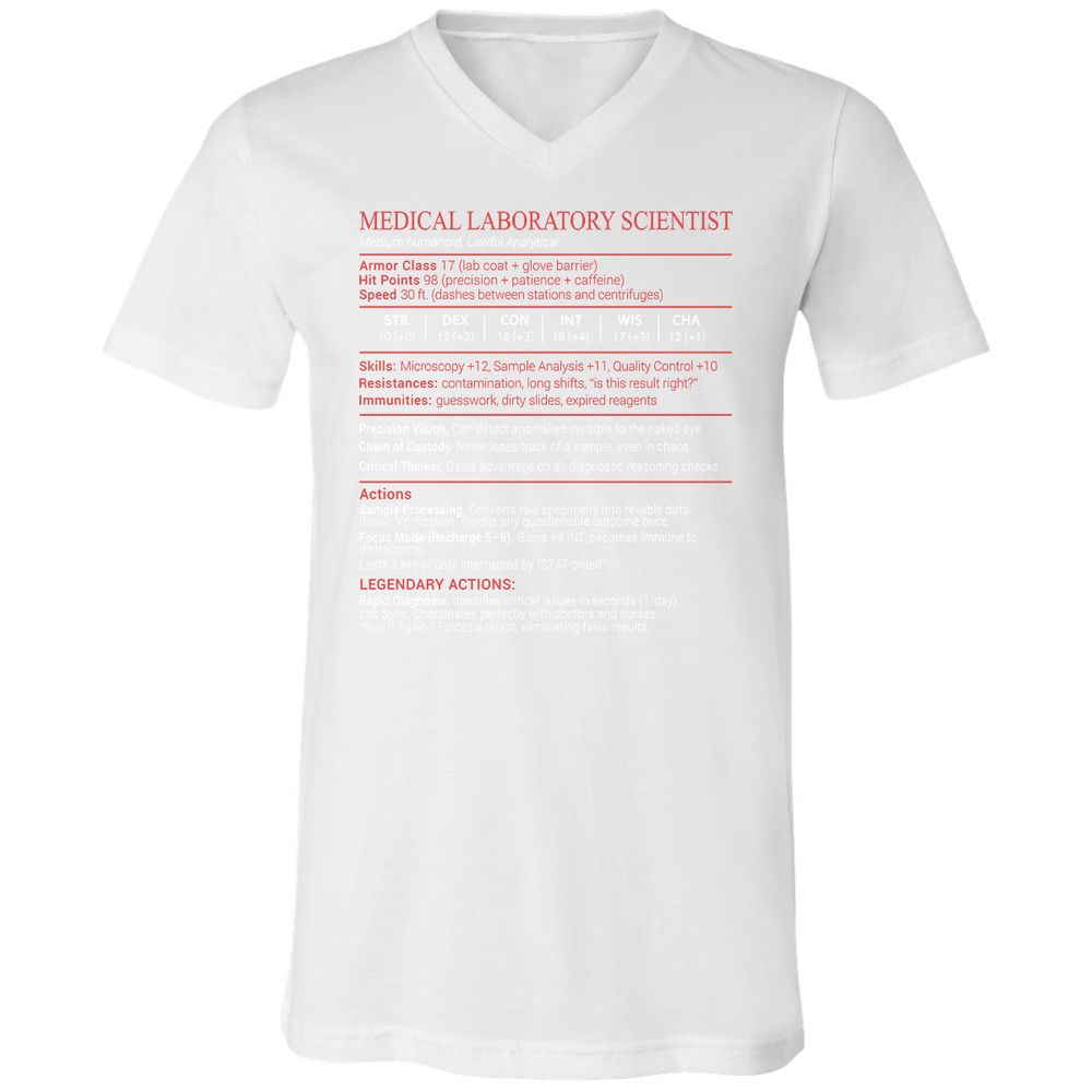 Medical Laboratory Scientist Stats Block - White - 16