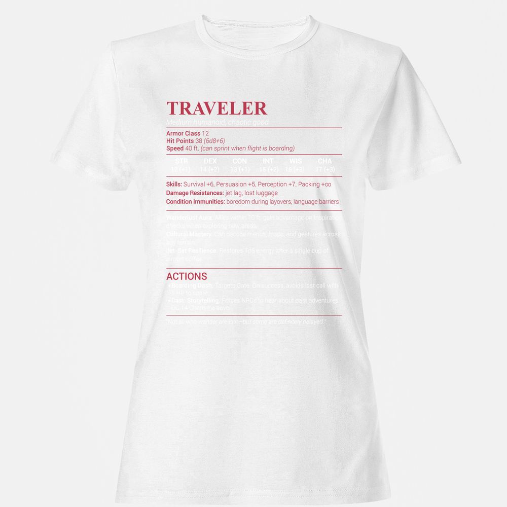 Traveler Women's T-Shirt - White - 16