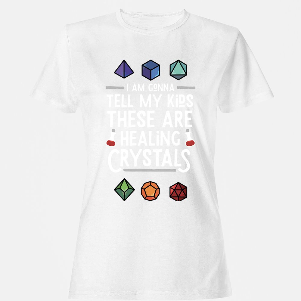Healing Crystals Women's T-Shirt - White - 16