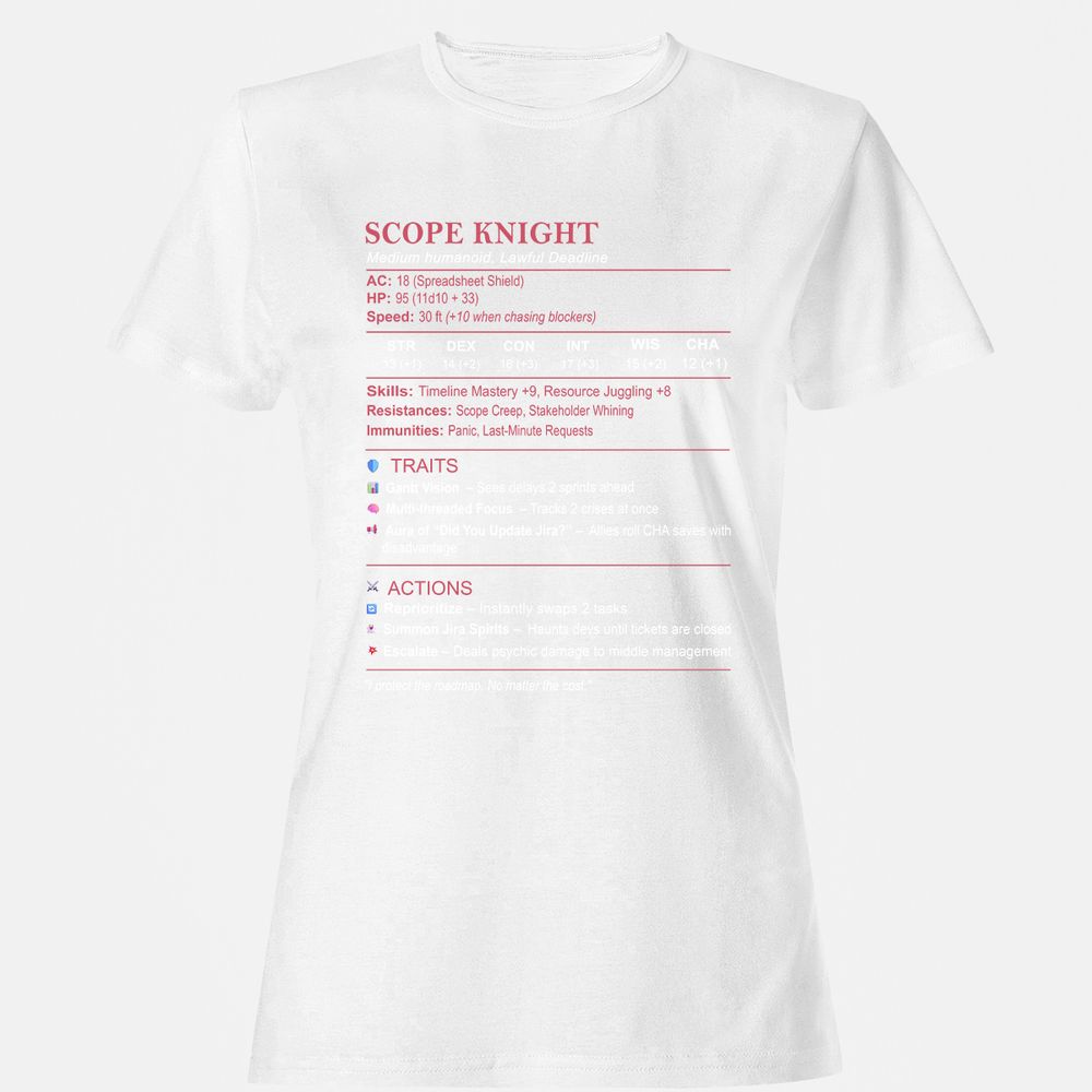 PM Stats Women's T-Shirt - White - 16