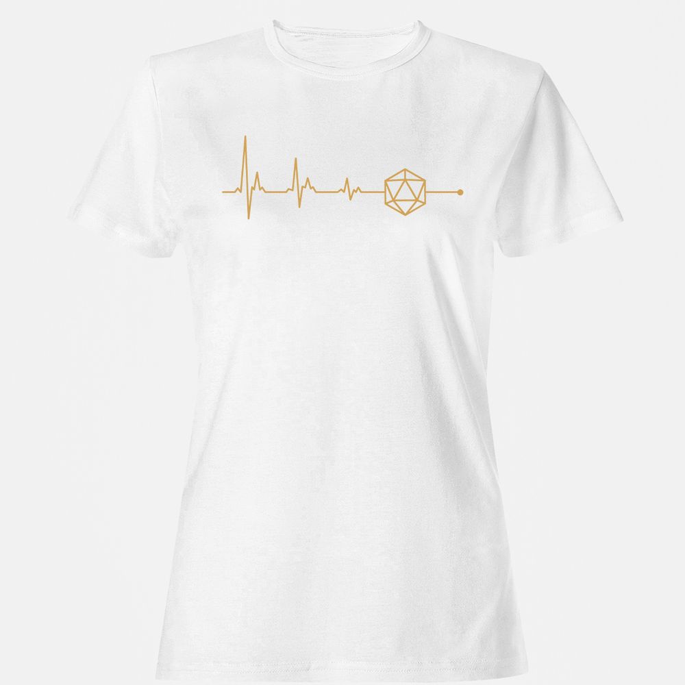 D20 Dice Is My Life Women's T-Shirt - White - 16
