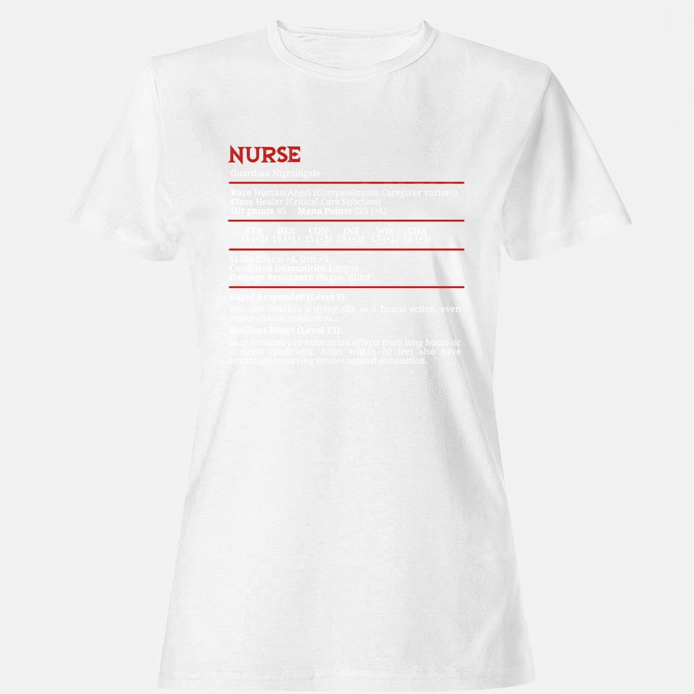 Nurse Stats Women's T-Shirt - White - 16
