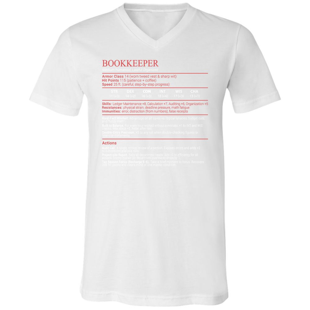 Bookkeepper Stats Block - White - 16
