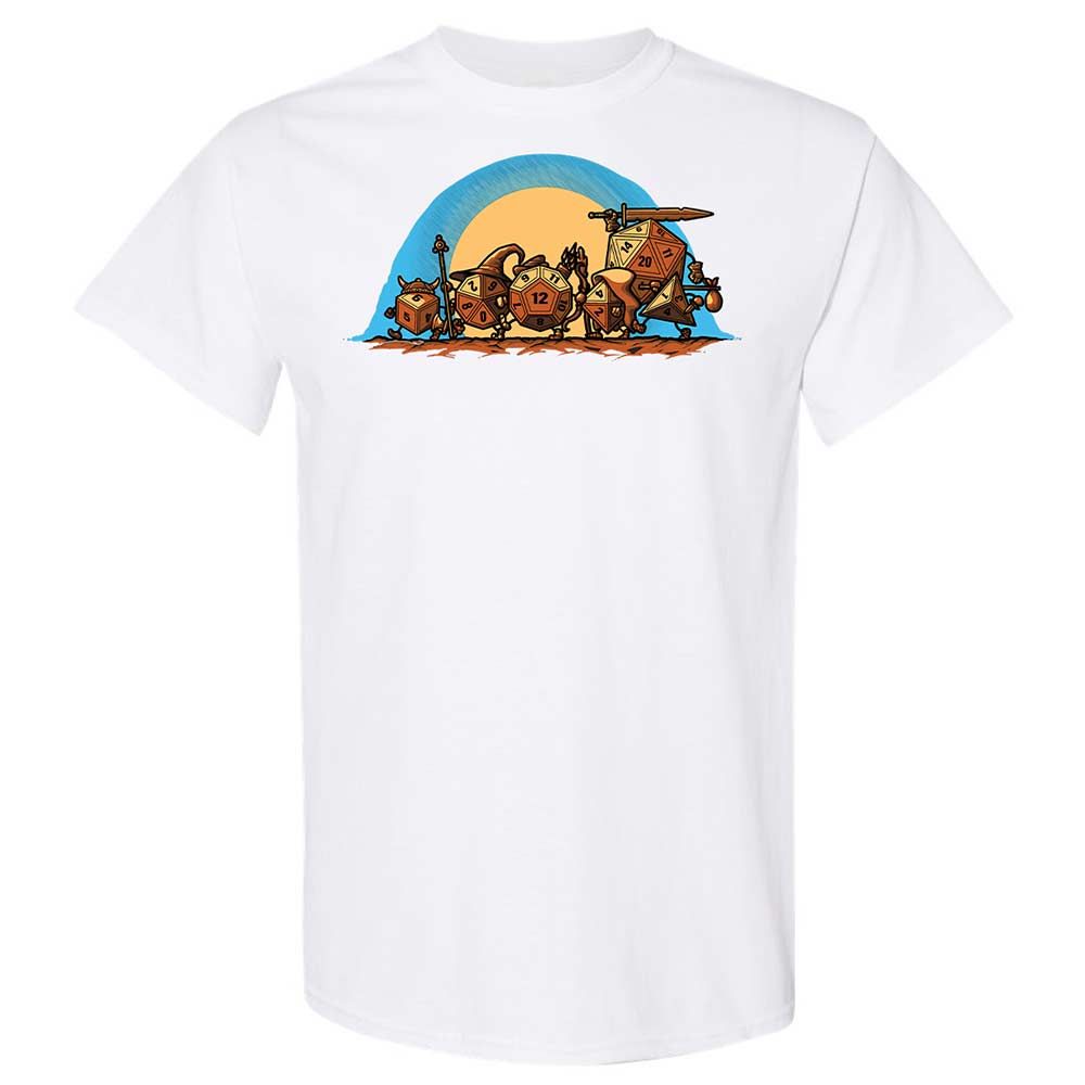 The Fellowship Of The Dice Classic Unisex T-Shirt - White - 16