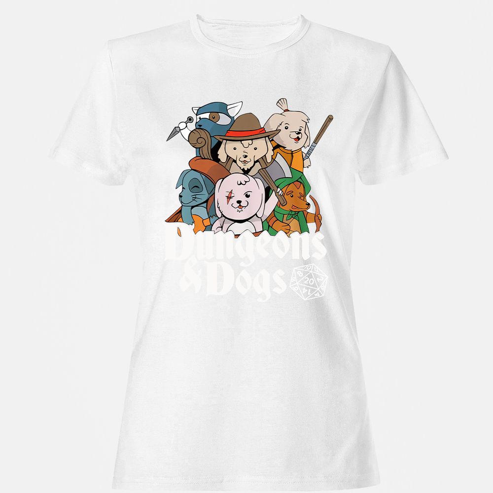 Dungeons & Dogs Women's T-Shirt - White - 16