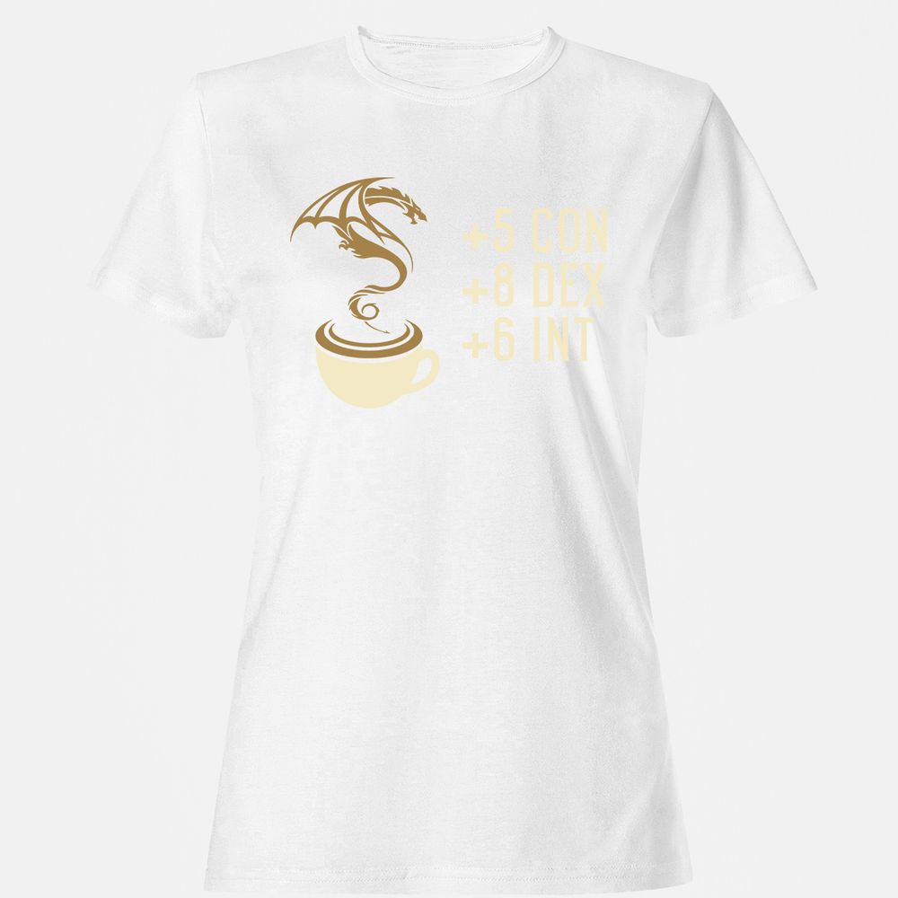 Coffee Dragon Women's T-Shirt - White - 16