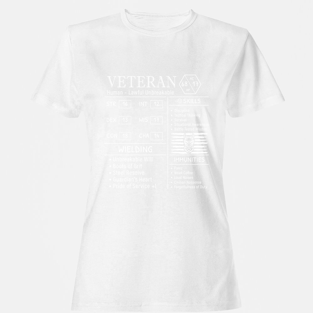 2710 veteran stats new Women's T-Shirt - White - 16