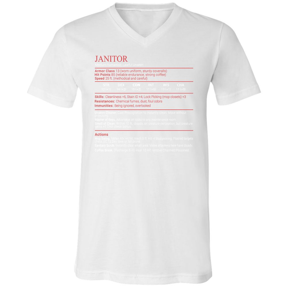 Janitor Stats Block - White - 16
