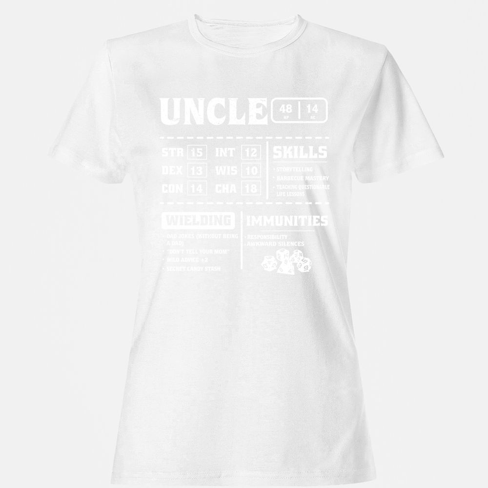 Uncle Stats Women's T-Shirt - White - 16