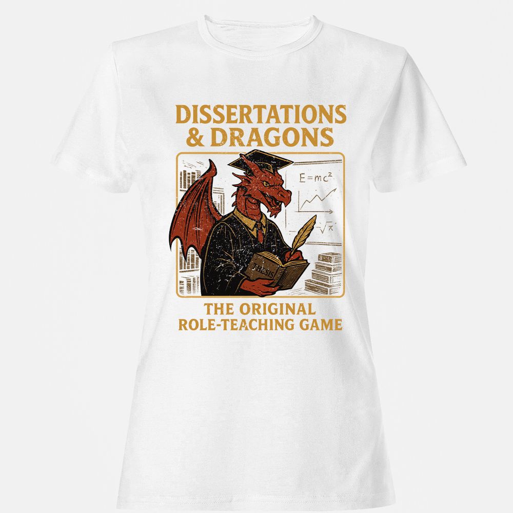 Disserations & Dragons Women's T-Shirt - White - 16