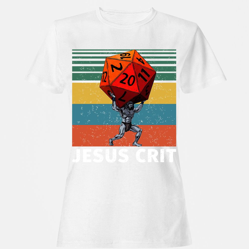 Jesus Crit Women's T-Shirt - White - 16