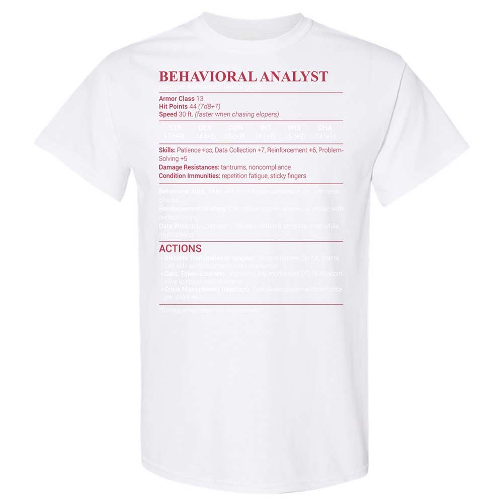 Behavioral Analyst - White - 16