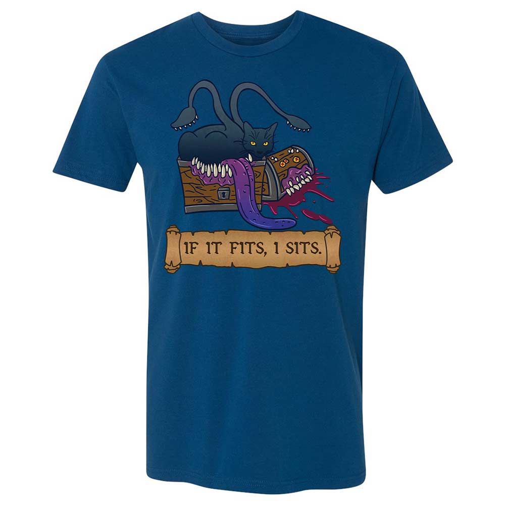 If It Fits I Sits Premium Unisex T-Shirt - Cool Blue - 17