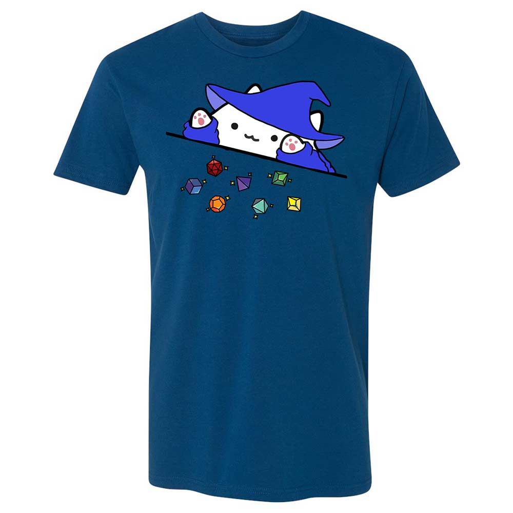 Cat Throws Dices Premium Unisex T-Shirt - Cool Blue - 17