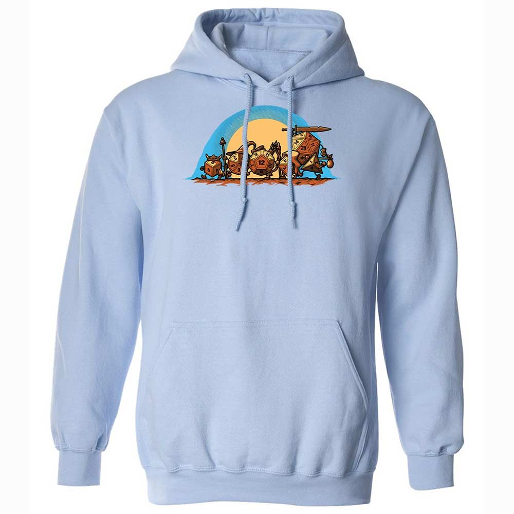The Fellowship Of The Dice Classic Unisex Hoodie - Light Blue - 17