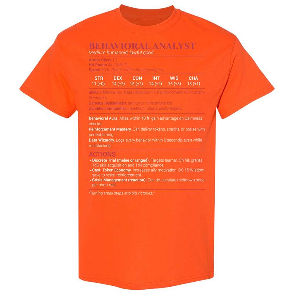 Behavioral Analyst - Orange - 17